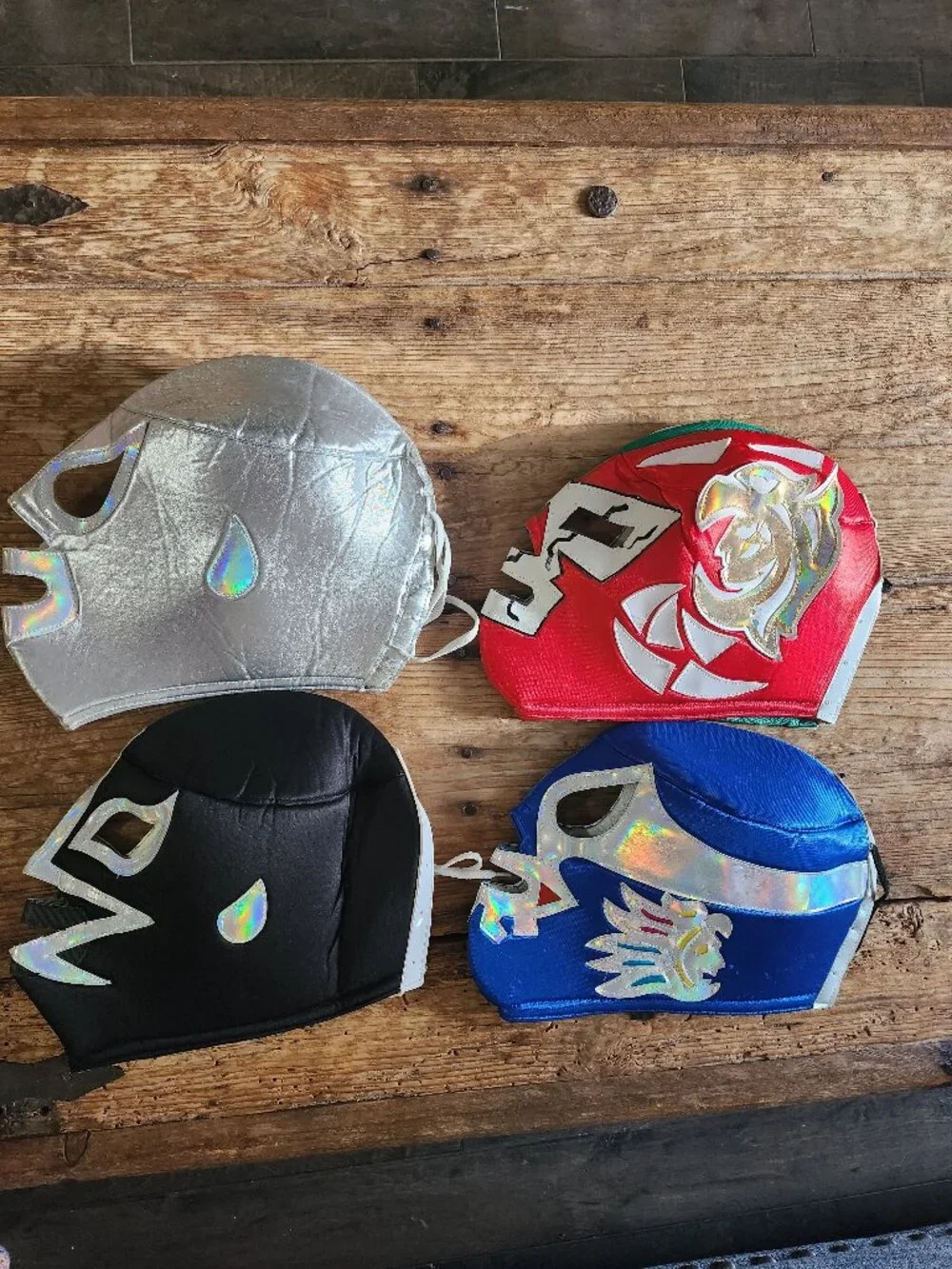 4 Pack Luchador Masks – New Never Used Costume Masks